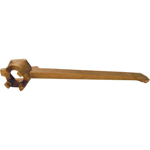 Drum Plug Wrench, 12" Handle, Bronze Waymarc Industries Inc