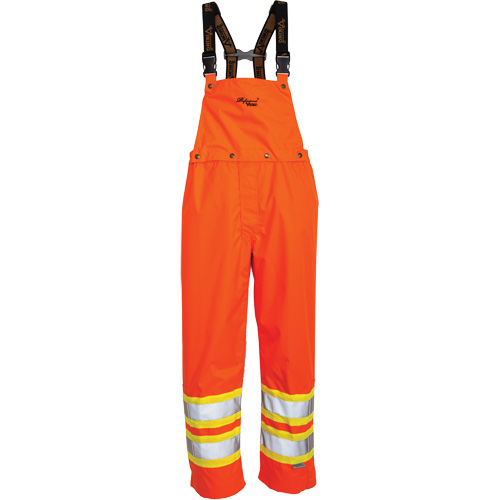 Journeyman&reg; 300D Bib Pants, Polyester, Large, High Visibility Orange Waymarc Industries Inc