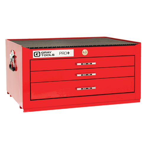 Coffre interm&eacute;diaire de s&eacute;rie PRO+, 26" la, 3 tiroirs, Rouge Waymarc Industries Inc