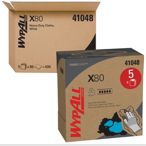 WypAll&reg; X80 Extended Use Cloths, Heavy-Duty, 16-4/5" L x 9" W Waymarc Industries Inc