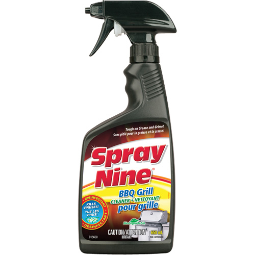 Nettoyant pour grille de BBQ Spray Nine, 650 ml, Bouteille &agrave; g&acirc;chette Waymarc Industries Inc
