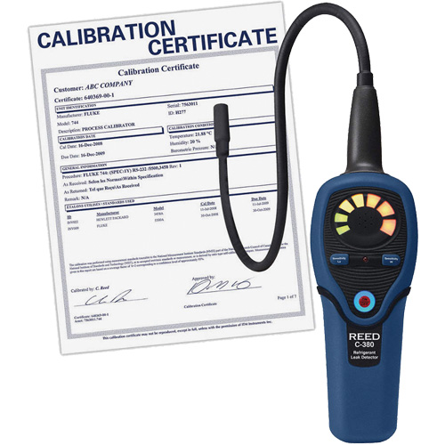 Refrigerant Leak Detector with Calibration Certificate Waymarc Industries Inc