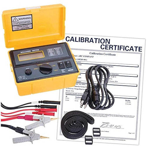 110 V Milli-Ohmmeter with Calibration Certificate Waymarc Industries Inc