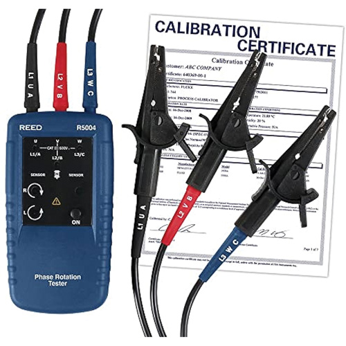 Phase and Motor Rotation Tester with ISO Certificate Waymarc Industries Inc