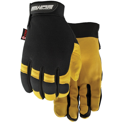 Flextime Water Resistant Gloves, Grain Goatskin Palm, Size Large Waymarc Industries Inc