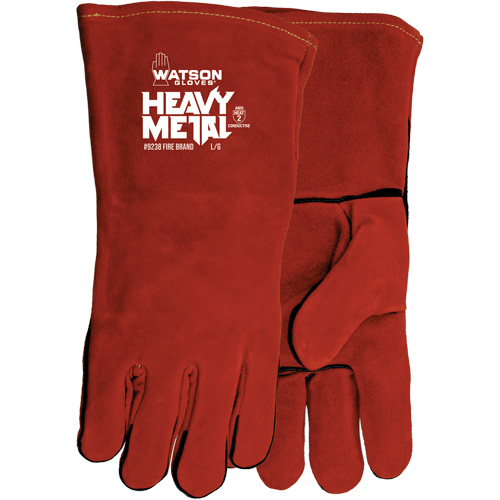 Fire Brand Welding Gloves, Split Cowhide, Size One Size Waymarc Industries Inc