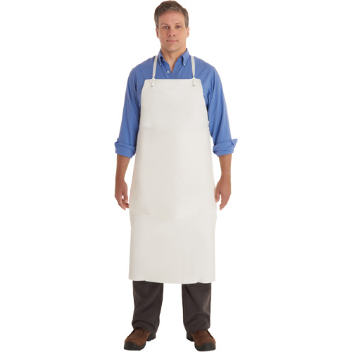Tablier en PVC AlphaTec 56-101, PVC/Vinyle, Blanc, 33" la x 44" lo Waymarc Industries Inc