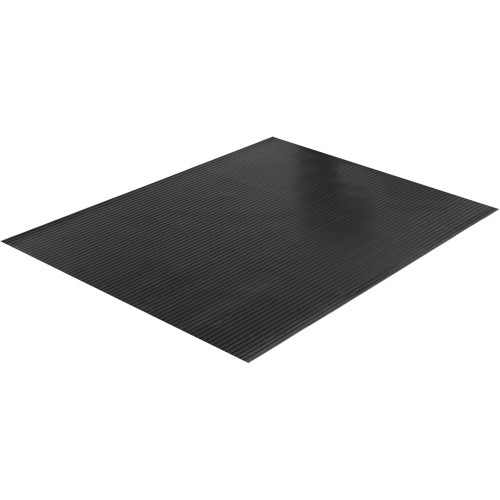 Wide Rib Matting, Runner, 4' x 75' x 1/8", Black Waymarc Industries Inc