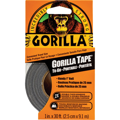 Duct Tape To-Go, 17 mils, Black, 25.4 mm (1") x 9.14 m (30') Waymarc Industries Inc