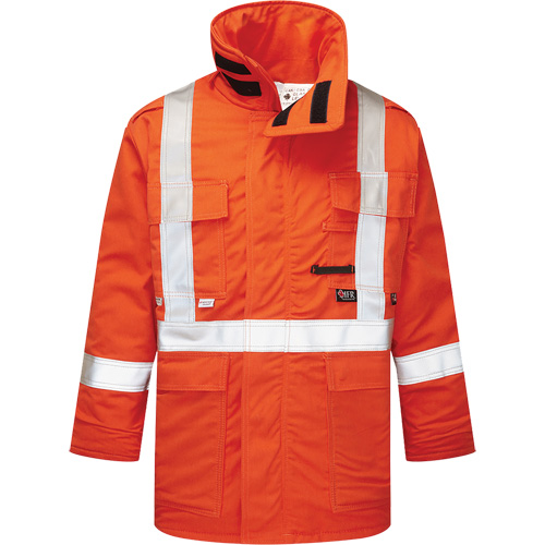 UltraSoft&reg; 9 oz. High-Visibility Insulated Parka, Orange, X-Large Waymarc Industries Inc