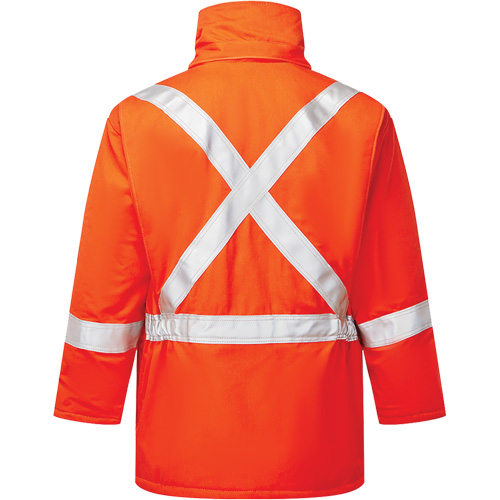 UltraSoft&reg; 9 oz. High-Visibility Insulated Parka, Orange, X-Large Waymarc Industries Inc