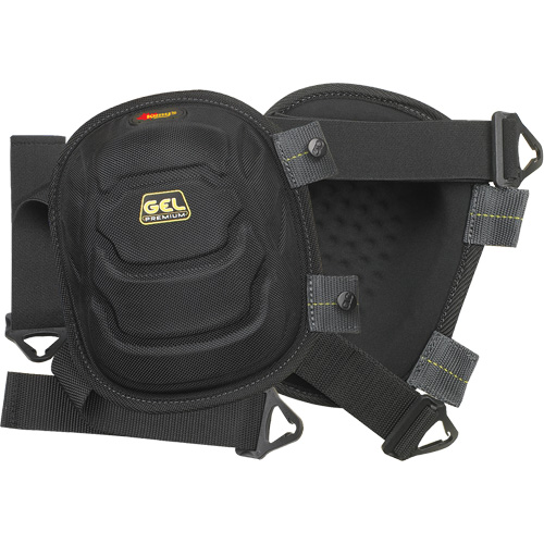 Gel-Tek Flooring Knee Pad, Buckle Style, Plastic Caps, Gel Pads Waymarc Industries Inc
