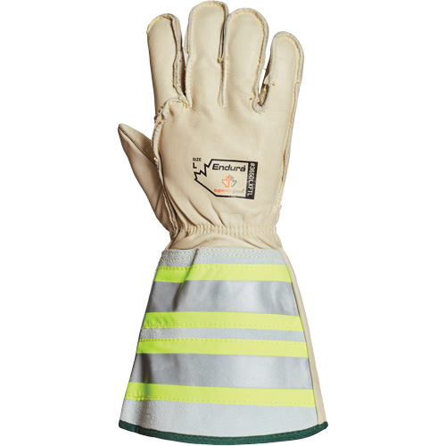 Endura&reg; Deluxe Winter Lineman Gloves with 6" Reflective Cuff, Large, Horsehide Palm, Fleece Inner Lining Waymarc Industries Inc
