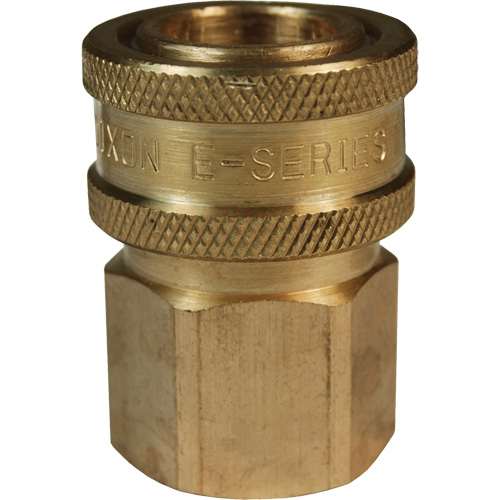 DQC E-Series Straight-Through Interchange Coupler, Brass, 3/4", Female NPTF, 1700 PSI Waymarc Industries Inc