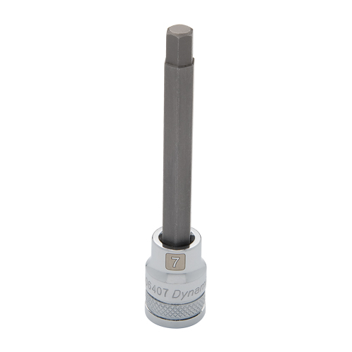 Long Metric Bit Socket, 10 mm x 3-5/8" L, 3/8" Drive Waymarc Industries Inc