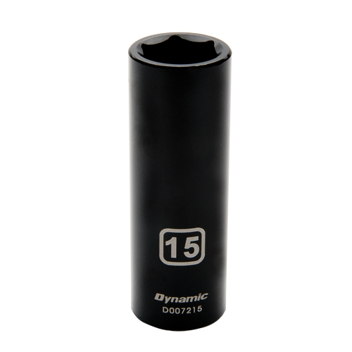 Metric Socket, Impact, 18 mm, 3/8" Drive, 6 Points, Deep Waymarc Industries Inc