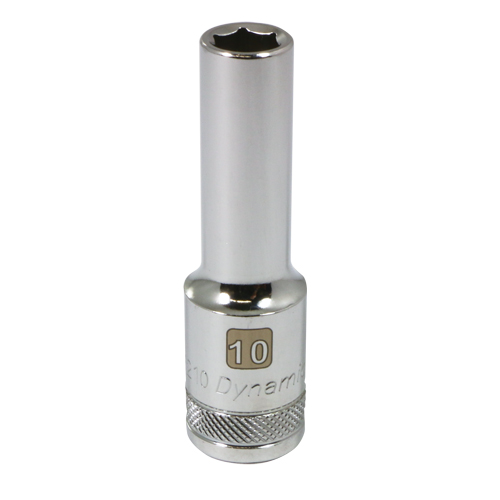 Metric Socket, 10 mm, 1/2" Drive, 6 Points, Deep Waymarc Industries Inc