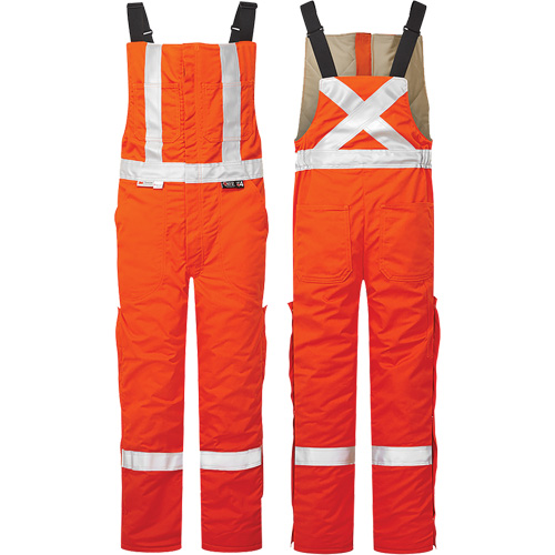 UltraSoft&reg; 9 oz. High-Visibility Insulated Bib Pants, 2X-Large (Tall), Orange Waymarc Industries Inc