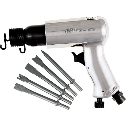 Air Hammer with Chisel Set, 3 CFM, 1/4" NPT, 3500 BPM, 11/16" x 2-5/8" (17.46mm x 66.68mm) Waymarc Industries Inc