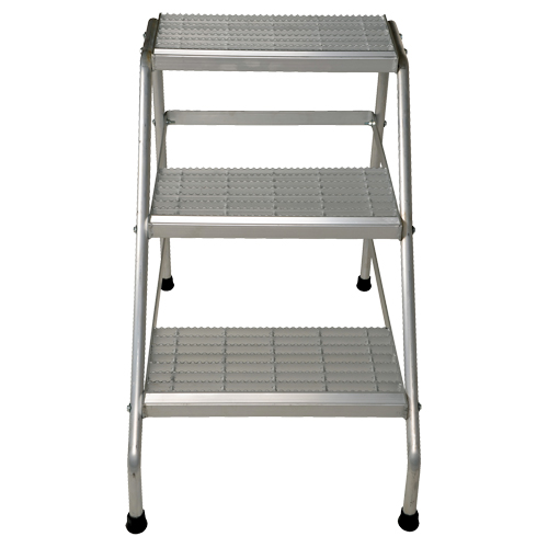 Aluminum Step Stand, 3 Steps, 34-9/16" x 22-13/16" x 30" High Waymarc Industries Inc