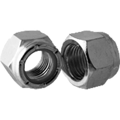 Bague arr&ecirc;toir en nylon mince de s&eacute;rie lourde NTU pour &eacute;crou de blocage, 3/4"-10 dia, Zingu&eacute; Waymarc Industries Inc