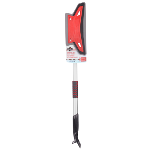 Scratch-Free Snow Blade, Telescopic, EVA Foam Blade, 52" Long, Red Waymarc Industries Inc