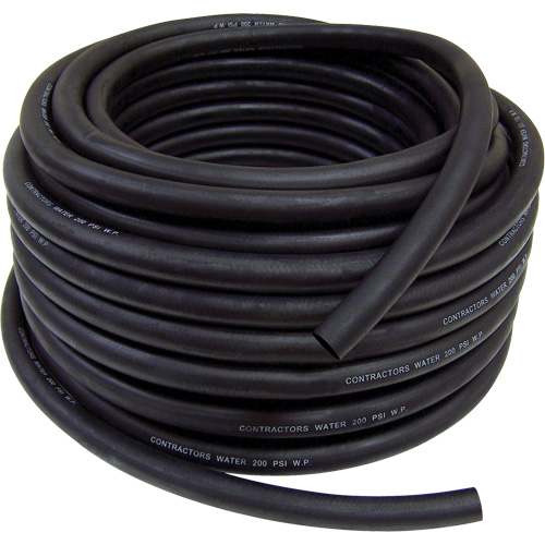 Contractor's Water Discharge Garden Hose, Rubber, 3/4" dia. x 50' Waymarc Industries Inc