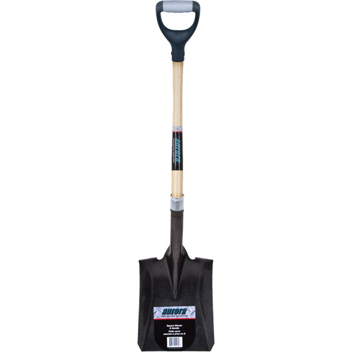 Pelle carr&eacute;e robuste, Bois dur, Lame Acier au carbone, Manche en Prise en D, Longueur 30" Waymarc Industries Inc