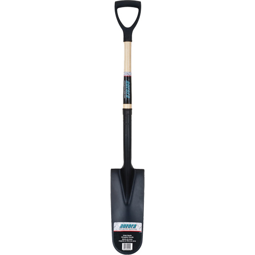 Pelle &agrave; drain, Acier durci, Lame 14" x 6", 30" lo, Manche Prise en D Waymarc Industries Inc