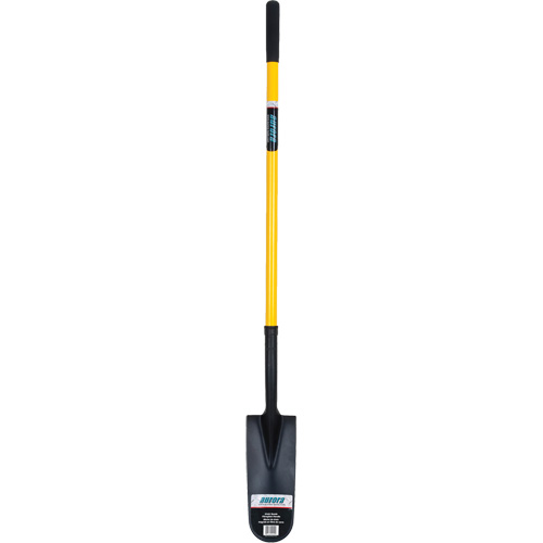 Pelle &agrave; drain, Acier durci, Lame 14" x 6", 46" lo, Manche Droit Waymarc Industries Inc