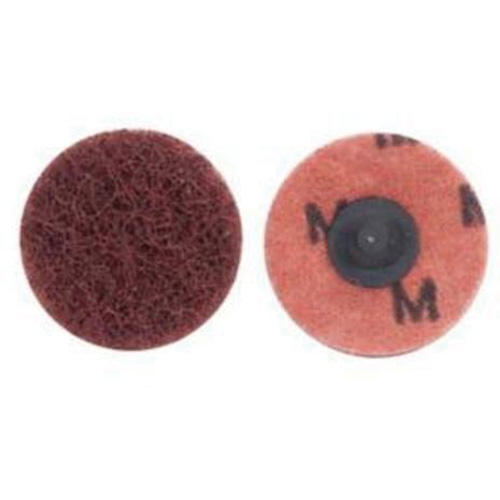 Disque de polissage PowerLock Abrasotex, 4" dia., Grain Moyen, Oxyde d'aluminium Waymarc Industries Inc