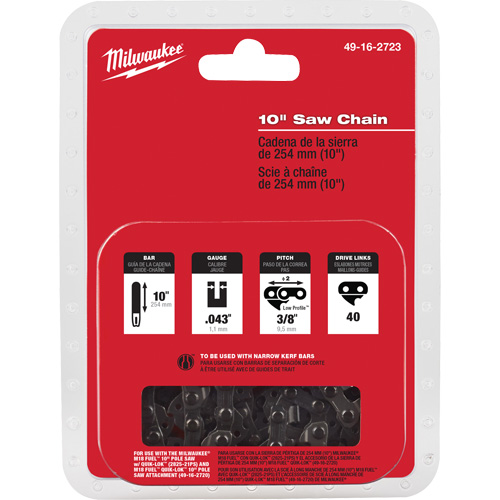 Chaîne de scie M18 Fuel 10" Waymarc Industries Inc