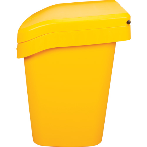 Salt & Sand Storage Bins, With Hasp, 21" x 27" x 26", 4.24 cu. ft., Yellow Waymarc Industries Inc