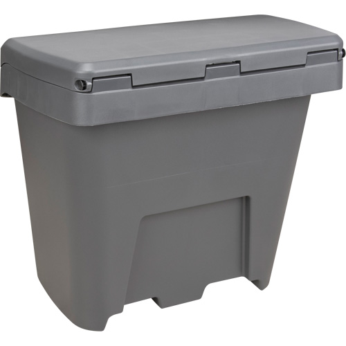 Bacs d'entreposage pour sel & sable, Avec Moraillon, 21" x 27" x 26", 4,24 pi³, Gris Waymarc Industries Inc