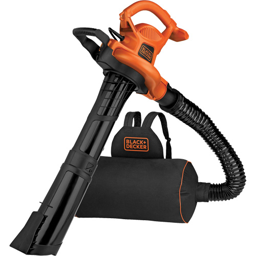 Souffleur/aspirateur/broyeur de feuilles 3-en-1 VacPack, Vitesse d'air 250 mi/h, &eacute;lectrique Waymarc Industries Inc