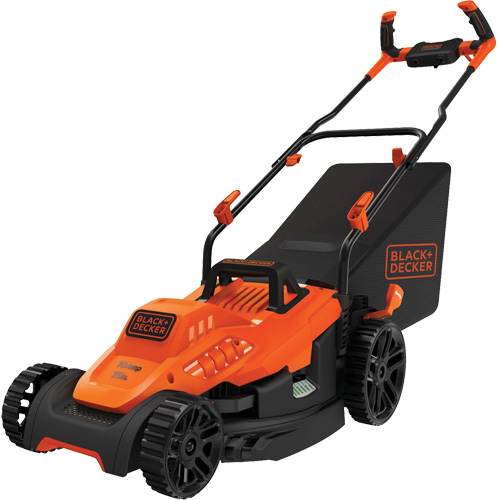 Lawn Mower with Comfort Grip Handle, Push Walk-Behind, Electric, 15" Cutting Width Waymarc Industries Inc