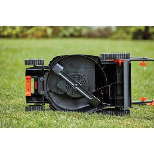 Lawn Mower with Comfort Grip Handle, Push Walk-Behind, Electric, 15" Cutting Width Waymarc Industries Inc