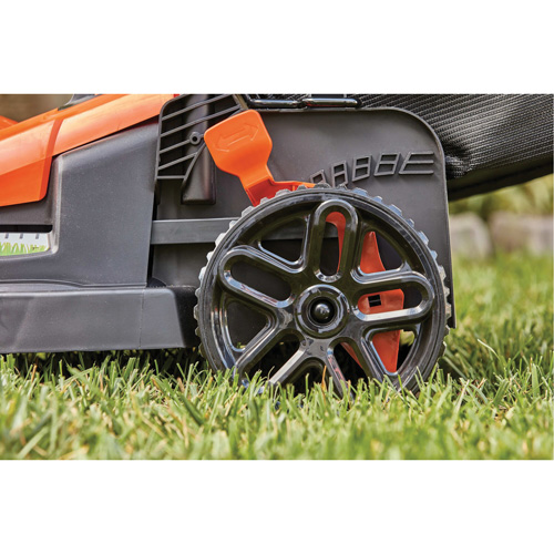 Lawn Mower with Comfort Grip Handle, Push Walk-Behind, Electric, 15" Cutting Width Waymarc Industries Inc