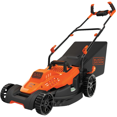 Lawn Mower with Comfort Grip Handle, Push Walk-Behind, Electric, 17" Cutting Width Waymarc Industries Inc