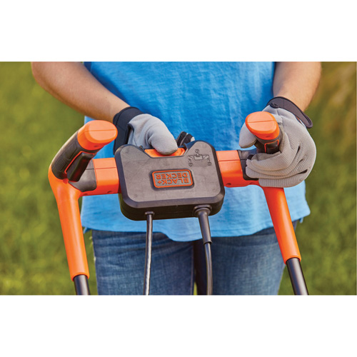 Lawn Mower with Comfort Grip Handle, Push Walk-Behind, Electric, 17" Cutting Width Waymarc Industries Inc