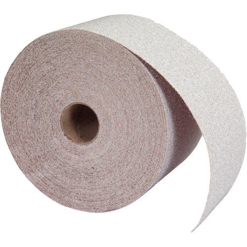 Rouleau de papier abrasif PSA sans chargement, Oxyde d'aluminium, 2-3/4" la x 75' lo, Grain 80 Waymarc Industries Inc