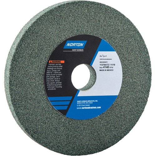 Meules pour rectifieuses d'&eacute;tabli - Meules Gemini, 10" x 1", Arbre de 1-1/4" Waymarc Industries Inc