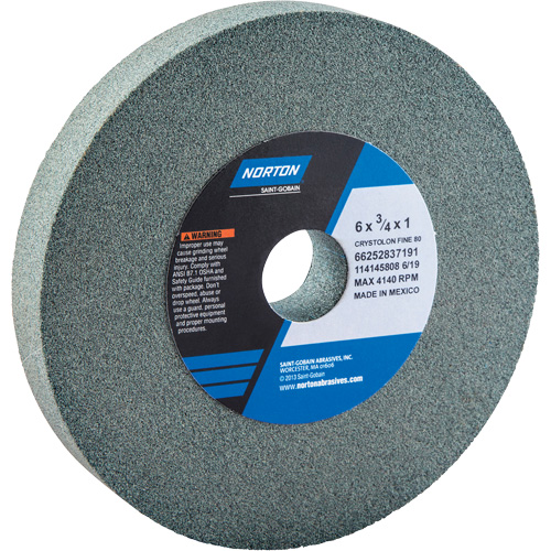 Meules pour rectifieuses d'&eacute;tabli - Meules Gemini, 6" x 3/4", Arbre de 1" Waymarc Industries Inc
