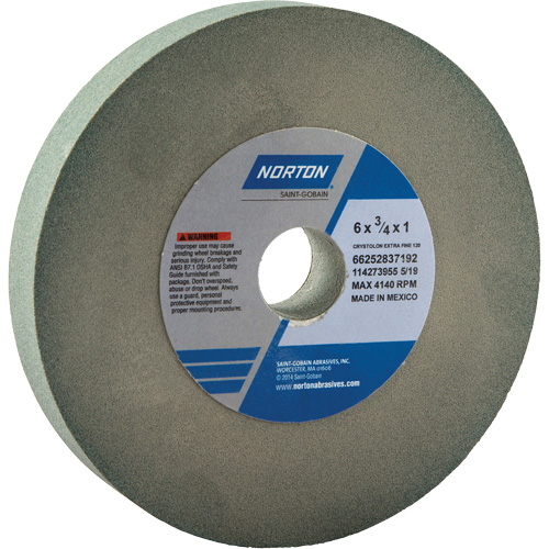 Meules pour rectifieuses d'&eacute;tabli - Meules Gemini, 6" x 3/4", Arbre de 1" Waymarc Industries Inc