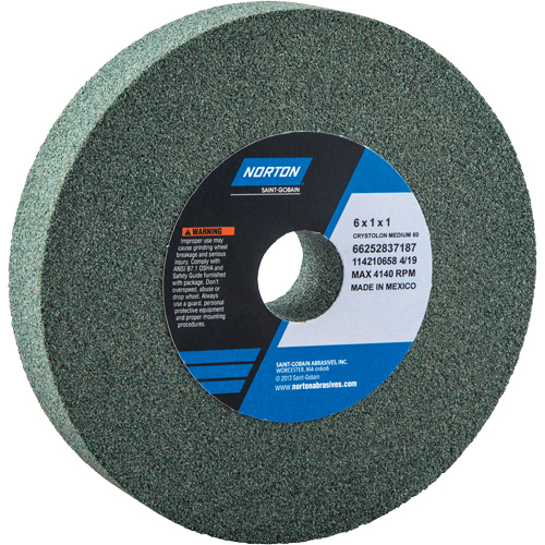 Meules pour rectifieuses d'&eacute;tabli - Meules Gemini, 6" x 1", Arbre de 1" Waymarc Industries Inc