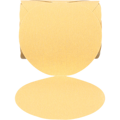 Disque abrasif dor&eacute; en rouleau 216U Stikit, 6" dia., Grain 80, Oxyde d'aluminium Waymarc Industries Inc