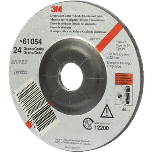 Depressed Centre Grinding Wheel, 5" x 27, Aluminum Oxide Waymarc Industries Inc