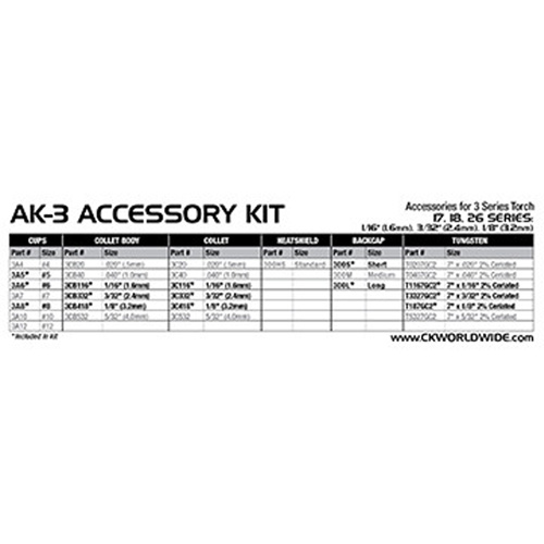 Torch Accessory Kits - WP-18, WP-18V, WP-26, WP-26V Torch Series Waymarc Industries Inc