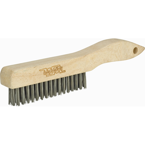 Brosses &agrave; gratter industrielles &agrave; manche en patin, Acier inoxydable, 3 x 16 rangs de fils, Longueur 10-1/2" Waymarc Industries Inc