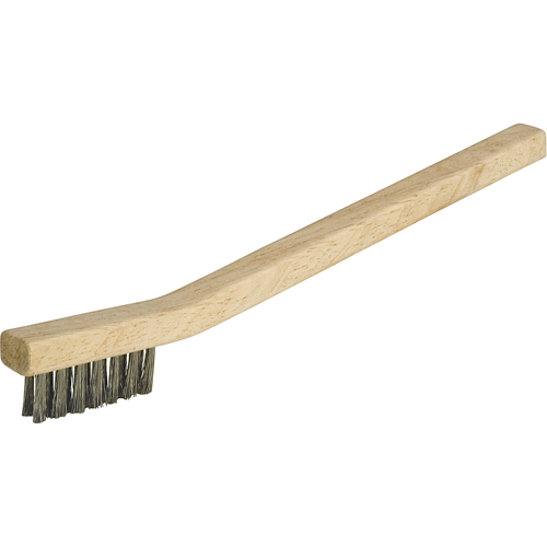 Small Cleaning Industrial-Duty Scratch Brush, Stainless Steel, 3 x 7 Wire Rows, 7-3/4" Long Waymarc Industries Inc